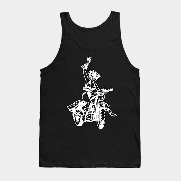 Motorcycle Biker Babe Tank Top by Bugsponge